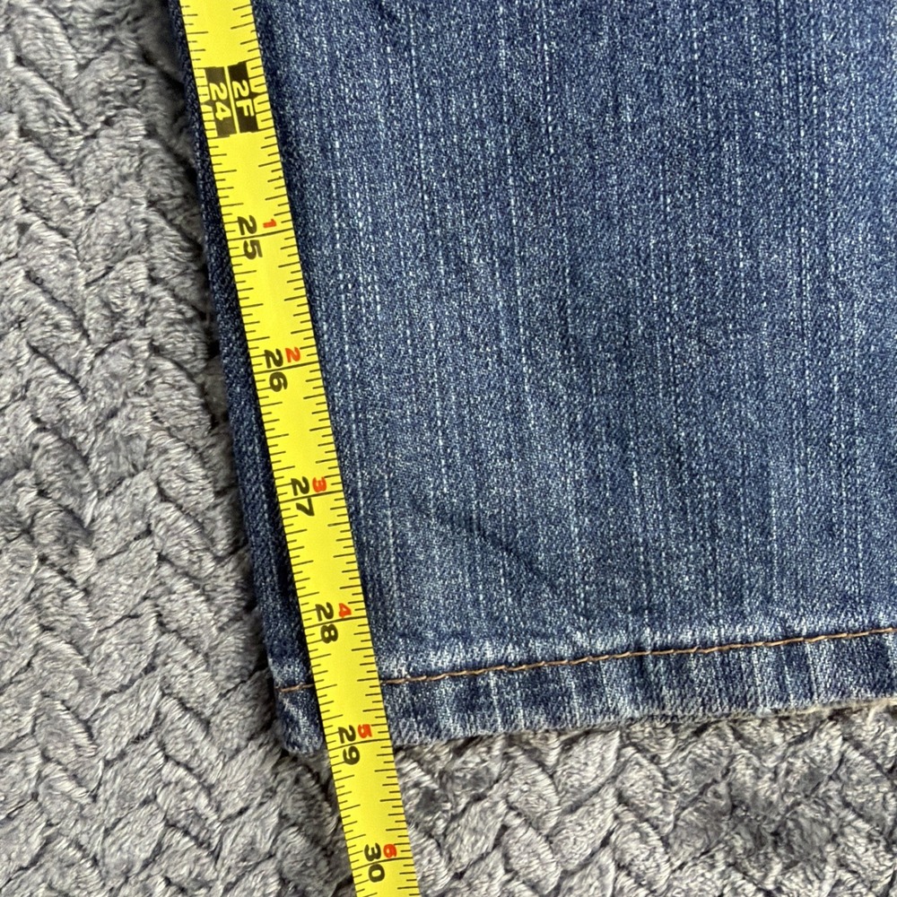 Levis 569 Jeans Mens 34x32 Blue Medium Wash Relaxed Fit Straight Leg Denim - Picture 4 of 12